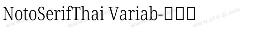 NotoSerifThai Variab字体转换
